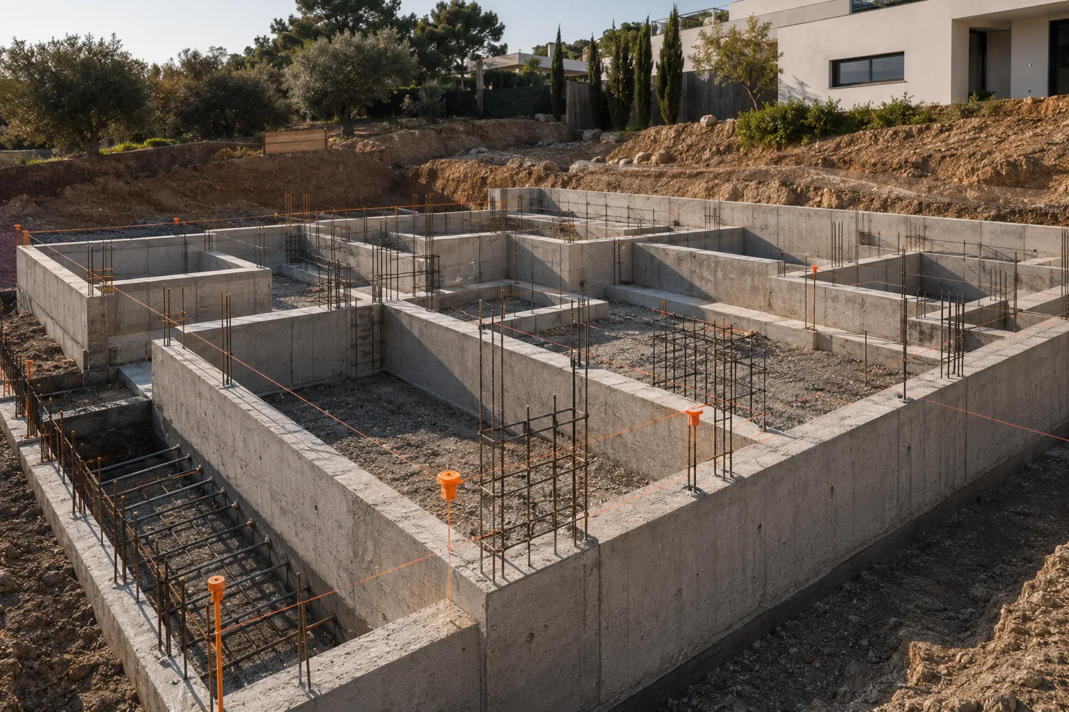 Structural groundwork preparation for a Valencia property