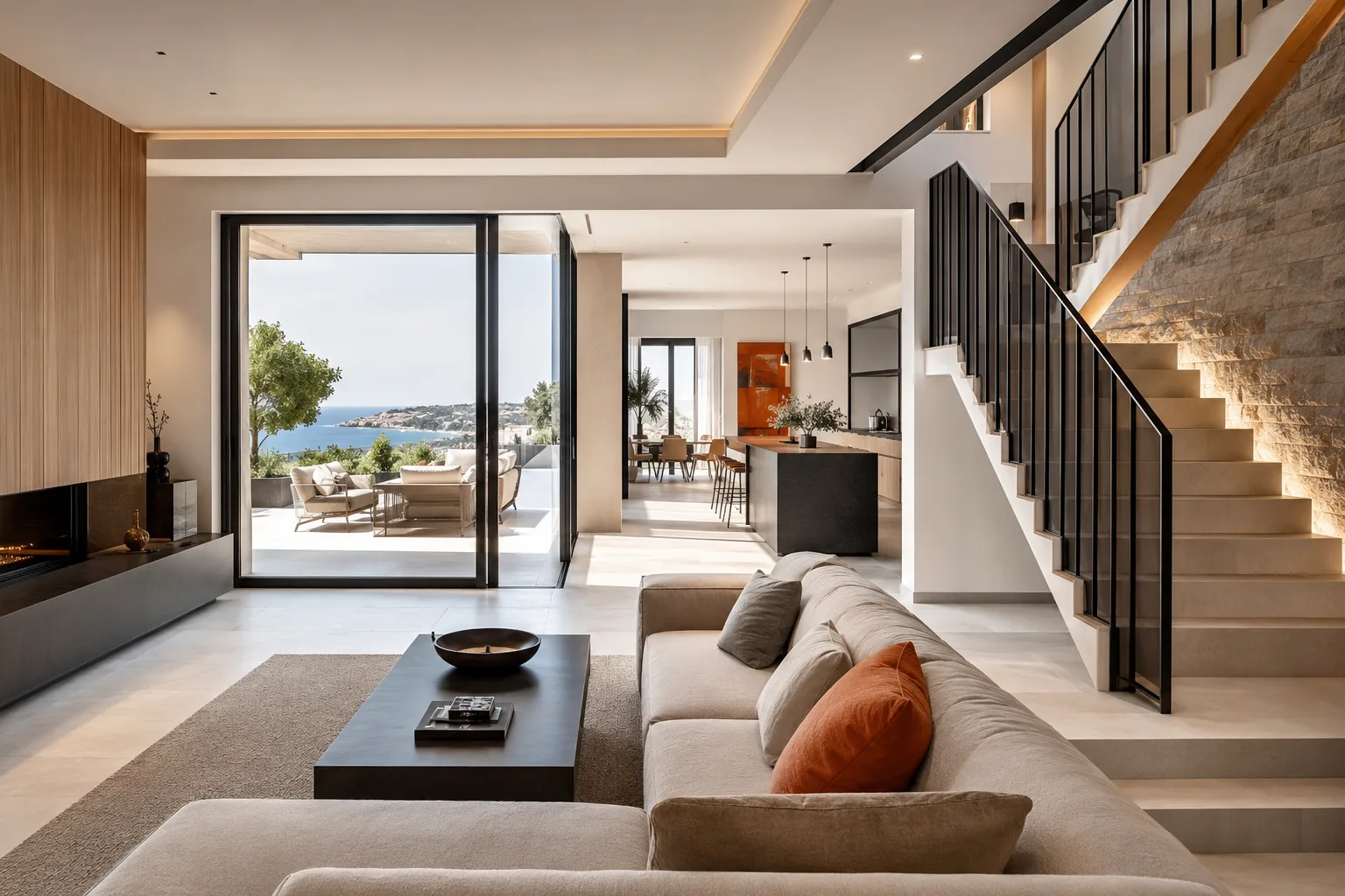 Renovated living room in a Valencia villa